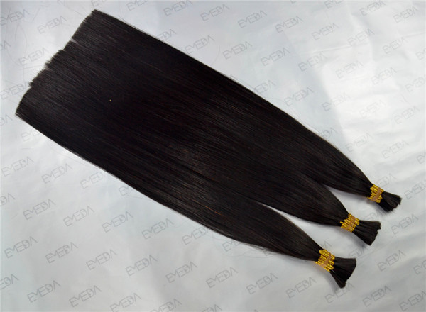 Virgin Chinese braid ponytail hair bulk    ZJ0070